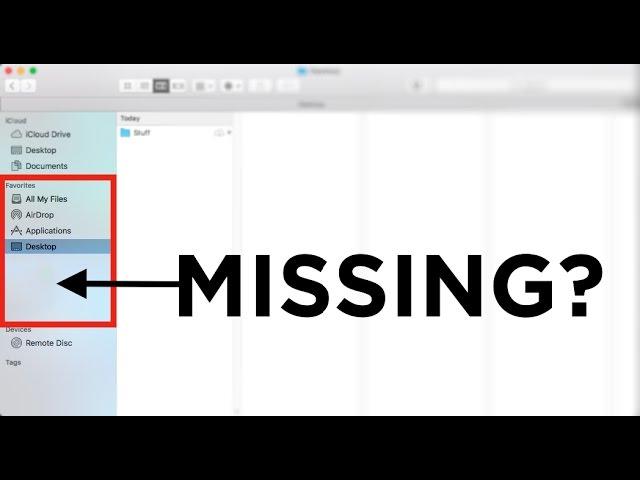 How to Add Missing Folders to Finder Sidebar