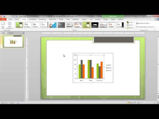 Link an Excel Chart to PowerPoint