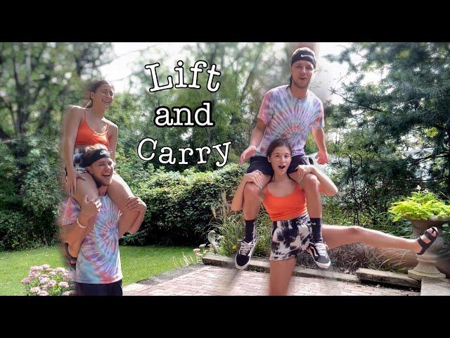 COUPLES LIFT & CARRY CHALLENGE!! ((SHOULDER RIDE))