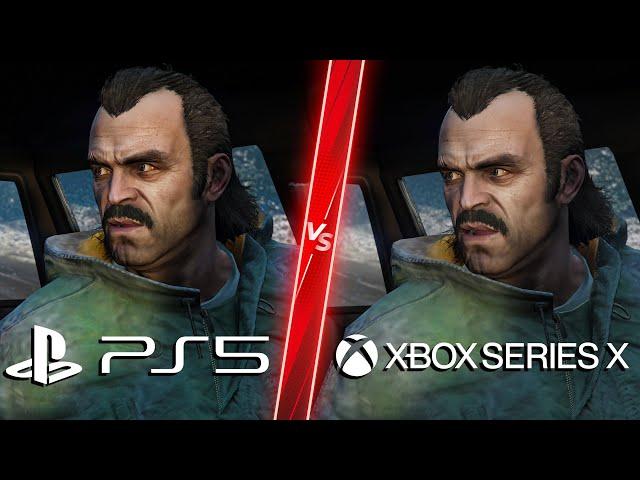 GTA 5 Next Gen Remastered PS5 vs Xbox Series X - Direct Comparison! Attention to Detail & Graphics!