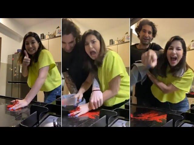 Sunny Leone's Epic Prank On Her Husband Daniel Weber | Manastars