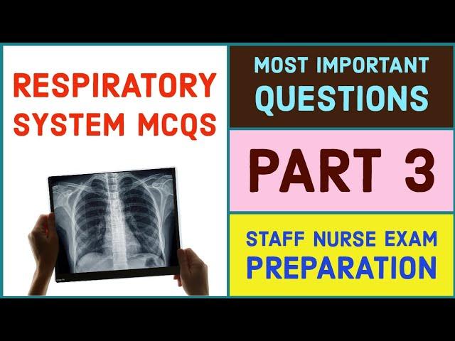 Respiratory system multiple choice questions model paper for staff nurse exam preparation 2024 part3