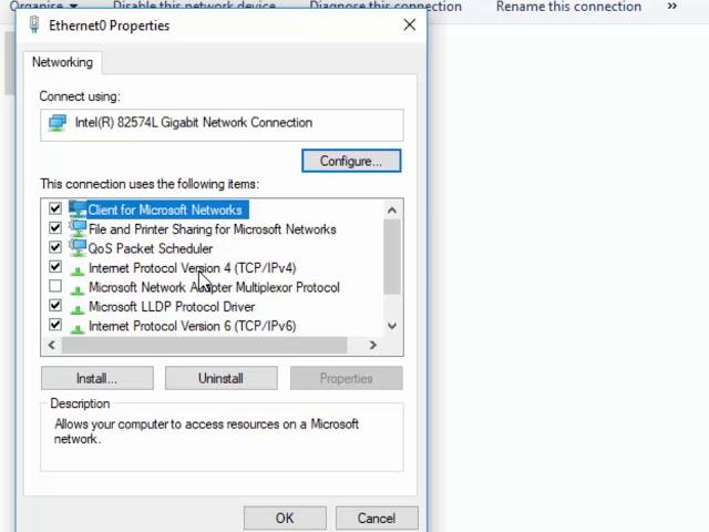 Windows 10 How Change your DNS Settings