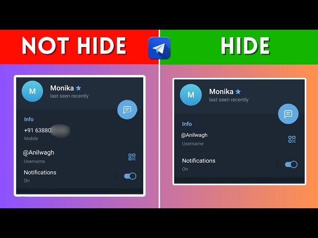 How to HIDE your Phone Number in Telegram | how to hide phone number from telegram account