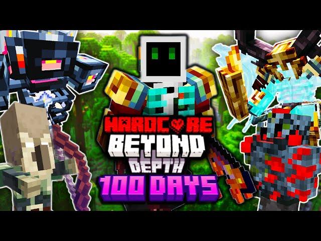 I Survived 100 Days in BEYOND DEPTH in HARDCORE Minecraft!