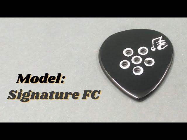 Stone Pick Guitar, Agate Pick: Signature FC Nero