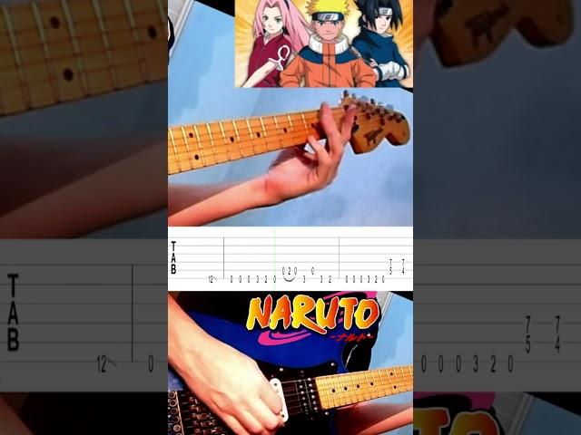 .::RIFF::. The Raising Fighting Spirit  - Wait for it...#shorts #naruto #anime #guitartutorial