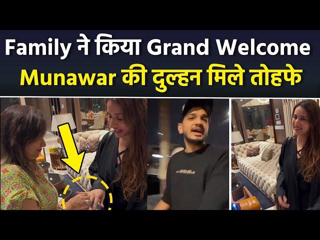 Munawar Faruqui Family & Friends Welcome Mehjabeen Coatwala After 2 Month Inside Celebration Viral