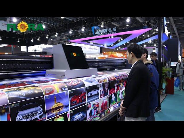 FLORA UV Hybrid Flatbed Digital Printer Machine Innovation Unleashed at DPES China Sign Expo2024