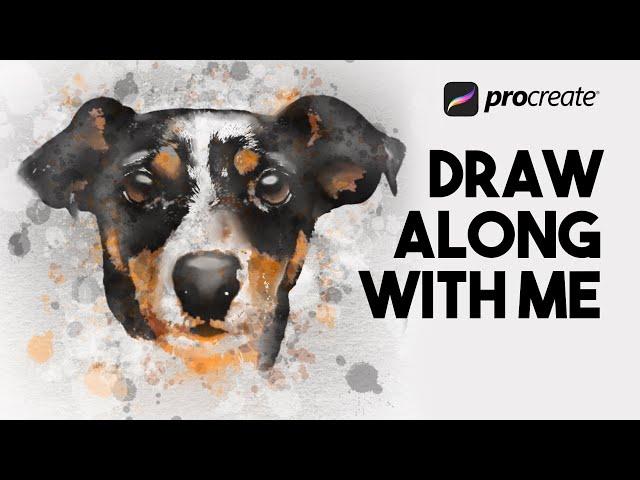 #78 WATER COLOUR PET - Procreate tutorial