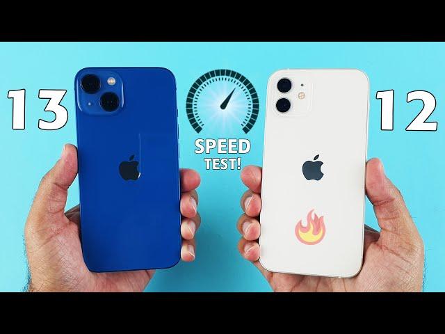 iPhone 13 vs iPhone 12 SPEED TEST! A15 Bionic vs A14 Bionic Speed Test