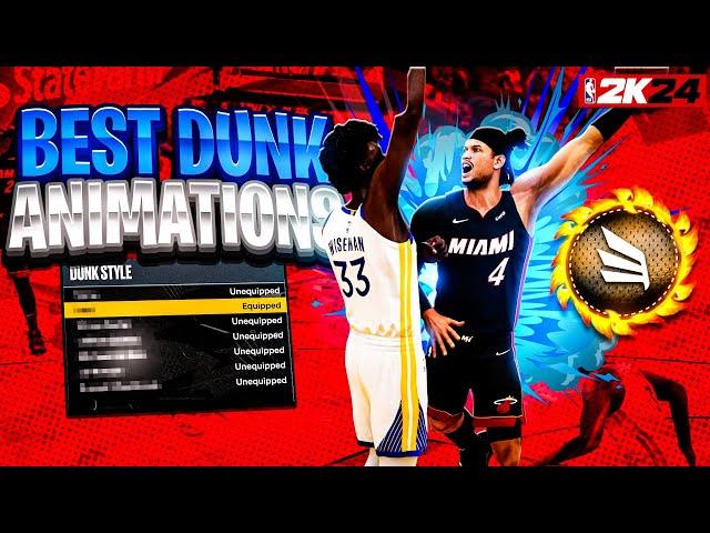 Best Dunks + Layup Package For ALL Builds in NBA 2K24 • Best Slasher Animations to Dunk More in 2K24