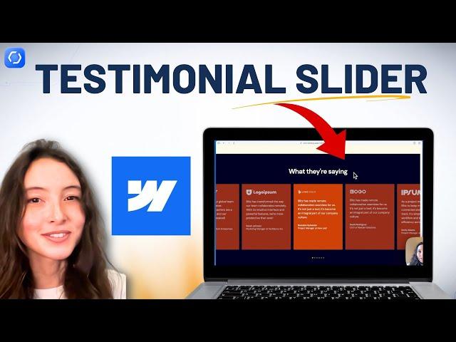 How to build a CMS Testimonial slider in Webflow (simple tutorial)