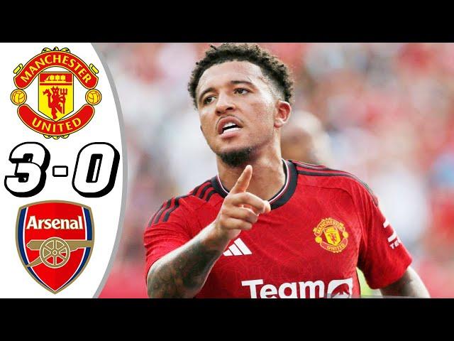Manchester United vs Arsenal 3-0 - All Goals & Highlights - Friendly Match 2024