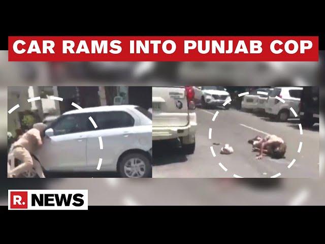 Punjab: Car Evading Security Check Runs Over Police Personnel In Patiala | Cop Hospitalised