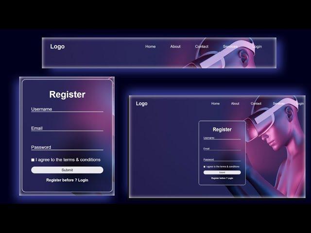 Login Form in HTML & CSS