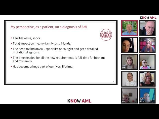 Patient-led session: Extending remission – the effects of longer-term treatment for AML