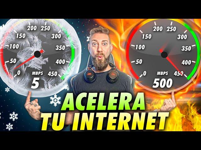  Como ACELERAR INTERNET al MÁXIMO | CABLE Y WIFI | SIN PROGRAMAS (Windows 10 | 8 | 7 | XP) | [2023]