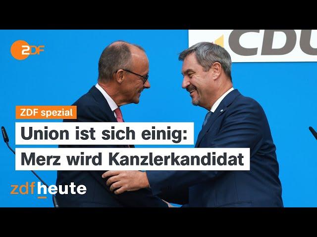 Friedrich Merz wird Kanzlerkandidat - Union ist sich einig I ZDF spezial