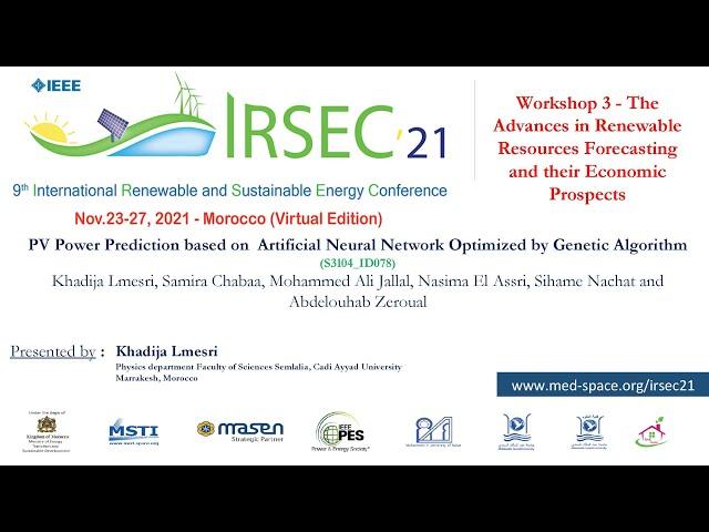 78 - PV Power Prediction based on  Artificial Neural Network Optimized by Genetic Algorithm