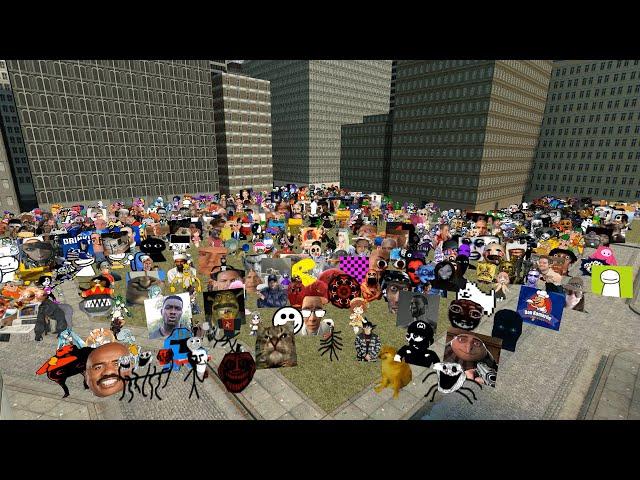 Spawned all the Nextbots in Gmod / 830 Nextbots (2D) █ Garry's Mod – mods █