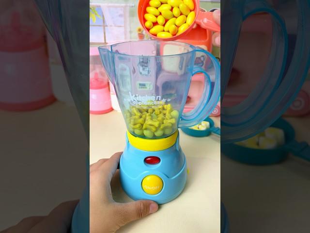 Satisfying miniature kitchen, blender mix only yellow candy| ASMR video #blender #shorts