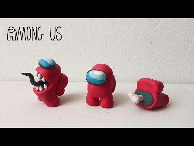 COMO HACER AMONG US CON PLASTILINA | TUTORIAL  TRIPULANTE IMPOSTOR Y MUERTO