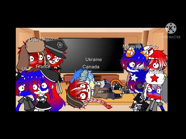 Countryhumans react to russia is gay/gacha club/this is also Cringey