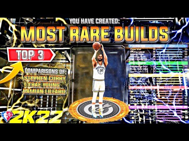 *TOP 3 MOST RARE BUILDS* TO USE on NBA 2K22 GOING INTO SEASON 8! (NEVER BEFORE SEEN BUILDS!)