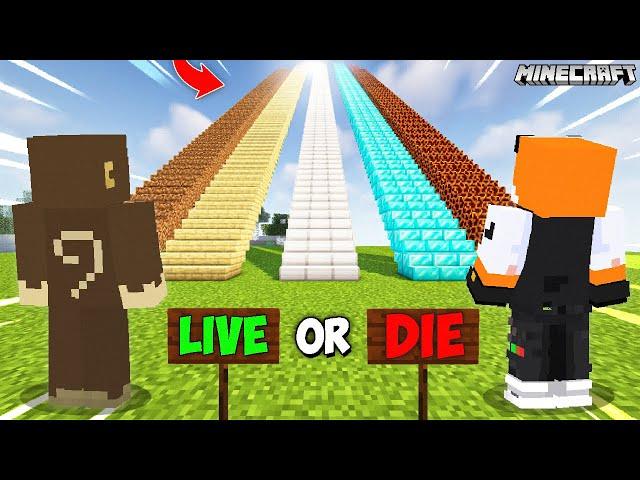 If You Choose the WRONG STAIR, YOU DIE in Minecraft!