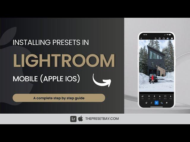 How to install presets in Lightroom Mobile on Apple Devices (2024)