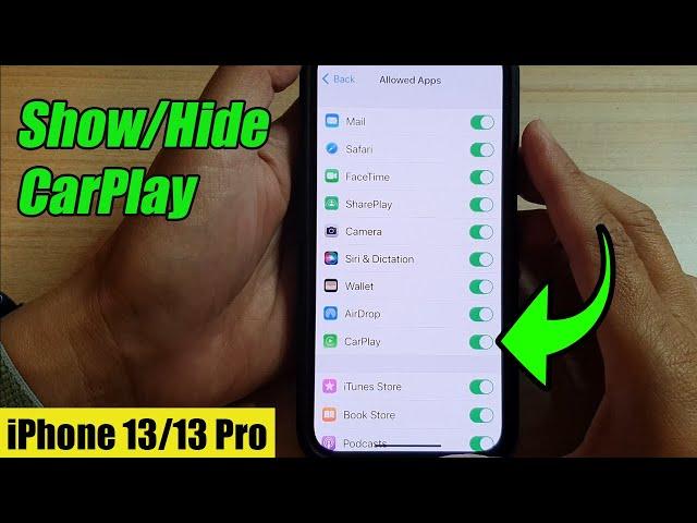 iPhone 13/13 Pro: How to Show/Hide CarPlay