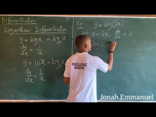 Logarithmic Function Differentiation: How to Differentiate Logarithmic Functions #excellenceacademy