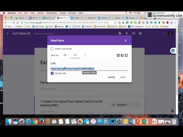 How to merge multiple Google Forms into one