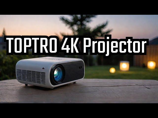 Portable HD Cinematic Experience: TOPTRO Mini Projector