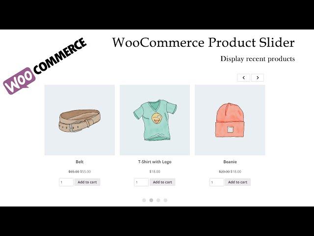 WooCommerce Product Slider - Display recent products