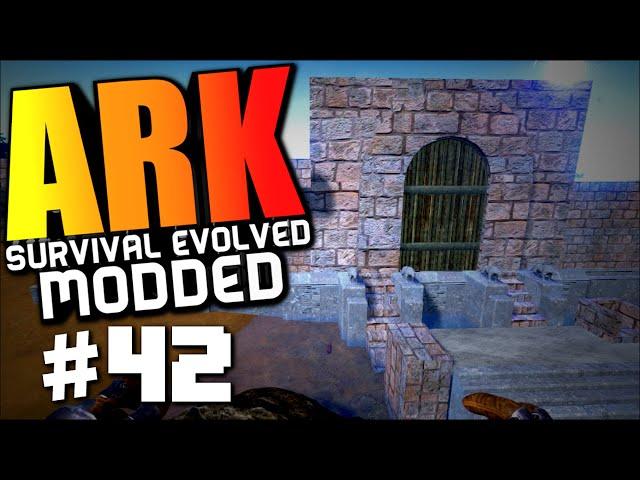 ARK Survival Evolved - ADVANCED ARCHITECTURE MOD & CASTLE MOD! Modded Survival #42 (ARK Gameplay)