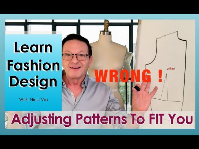 How To Adjust Patterns To Fit You ~ Fashion Designing Online ~ Learn Pattern Making Online