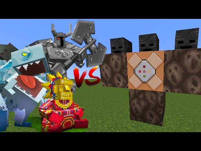 Wither Storm vs Mowzie's Mobs in Minecraft