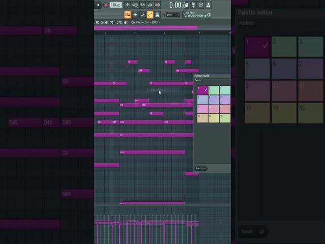 how to change the colour of your notes #producer #flstudio #shorts