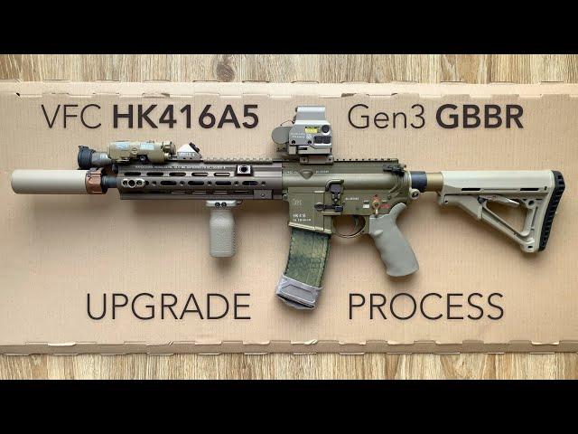 VFC HK416 GBBR Gen3 upgrade process (airsoft replica)