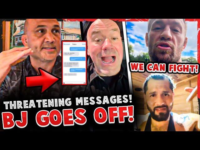 BJ Penn absolutely GOES OFF in THREATENING DM's! Conor McGregor & Jorge Masvidal!