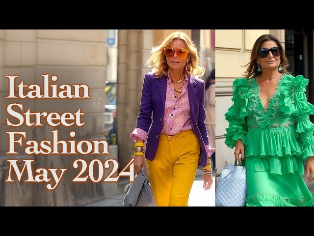 Beautiful Italian Street Style May 2024. Top Fashion Outfits from the World's Fashion Capital