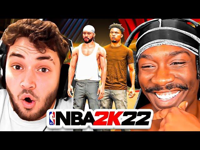 Adin & BruceDropEmOff Team Up in the NBA 2K22 Park.. (very funny)