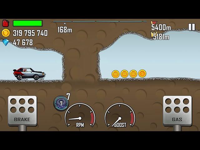 Hill Climb Racing - FAST CAR in CAVE 5181m Gameplay Walkthrough