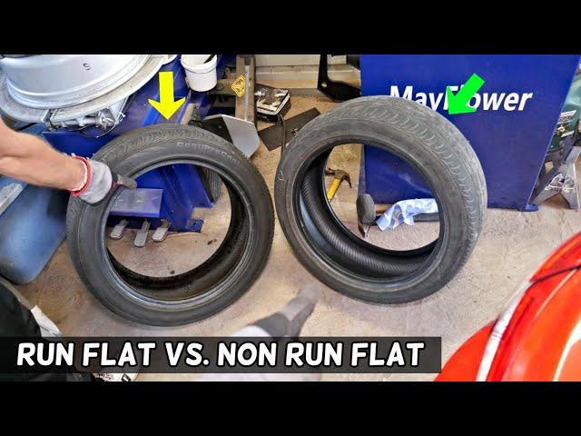 DIFFERENCE BETWEEN RUN FLAT TIRES AND NOT RUN FLAT TIRES