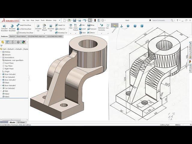 SolidWorks Tutorial for Beginners Exercise 7