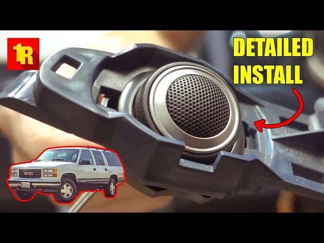 1995-1999 GMC & CHEVY TRUCK FRONT SPEAKER INSTALL & REPLACEMENT