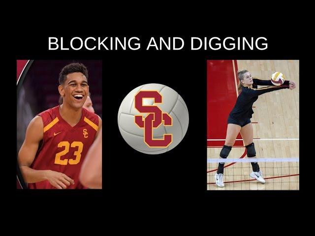 USC VOLLEYBALL SKILLS: Middle Blocker vs. Libero