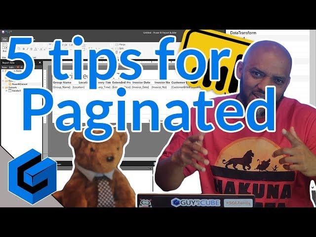 5 tips for Power BI Paginated reports